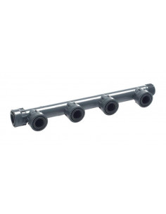 Vorgeformter Verteiler d.1" mit 4 PVC-Ausgängen