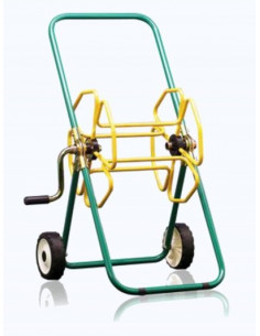 Carrello avvolgitubo verniciato GIM 50 completo di raccordi - 50 mt - 1/2"