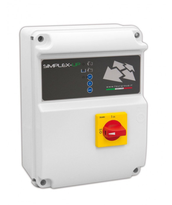 Quadro elettrico SIMPLEX-UP-M/3 per pompa monofase e trifase 