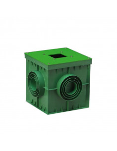 Pozzetto in PVC con piastra in metallo preforata