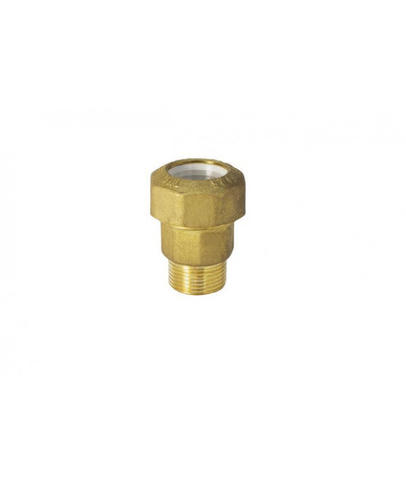 Monocoupling Male in brass for PE pipe