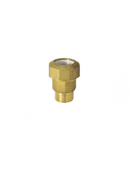 Eingelenk-Messing-Stecker für PE-Rohr