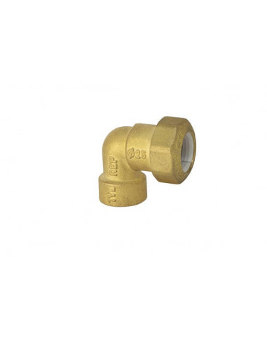Curve fitting Female in brass for PE pipe
