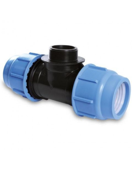 Tee filettato a compressione serie Blue Seal