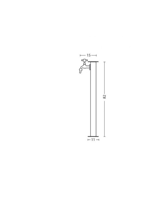 Fontana light in metallo mod. 42/RE
