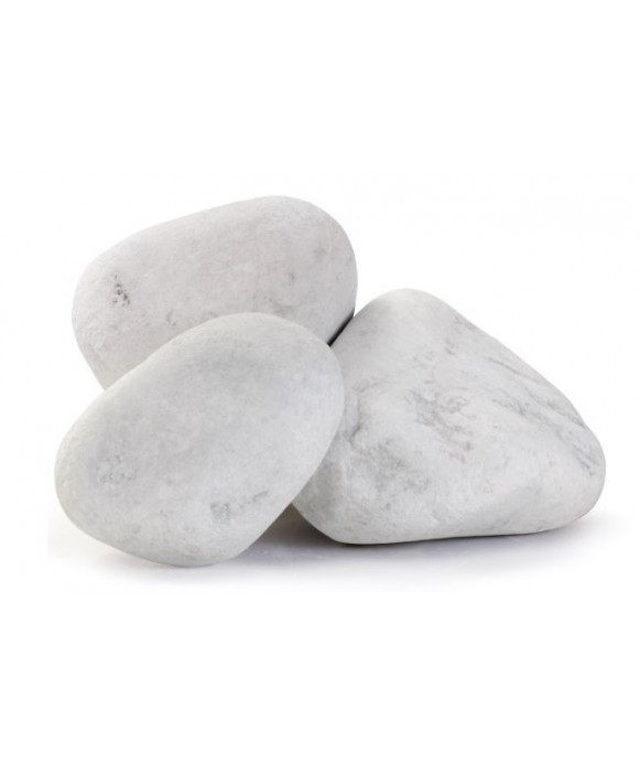 Marble pebbles - White Pebble Carrara Bags 20 Kg