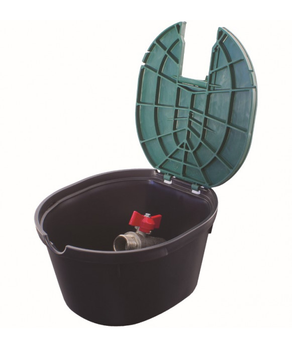 Valve boxes circle Rain in PVC with handle
