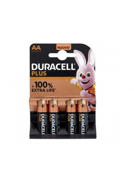 Pila AA 1.5V Duracell Plus power - Conf. da 4