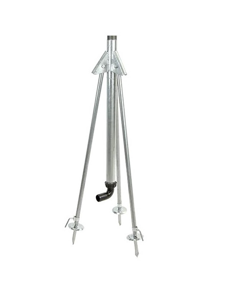 Garden Tripod for sprinkler 1"1/2 with hose connector 90°