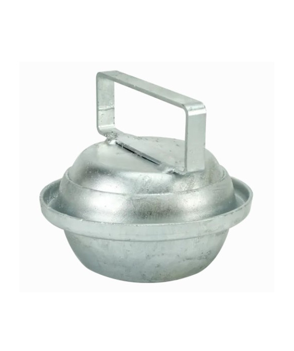 Galvanized spherical plug with handle - 60 to 150 mm