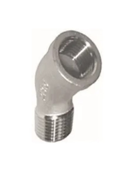45° MF Winkel aus Edelstahl - AISI 316