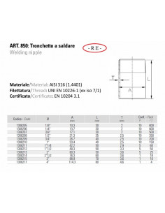 AISI 316 stainless steel welding stub 2