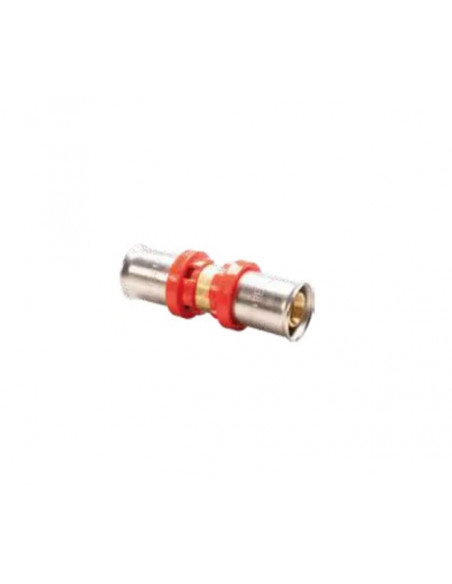 Double fitting w/stainless steel bushing