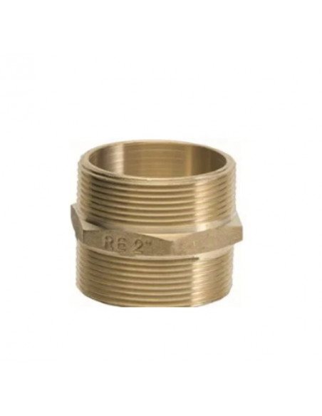Double threaded Nipple in brass M-M