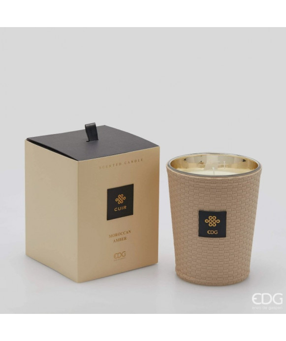 CUIR candle line, MORROCAN AMBER fragrance