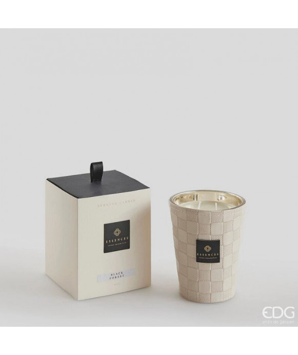Candela linea CUIR fragranza BLACK FOREST