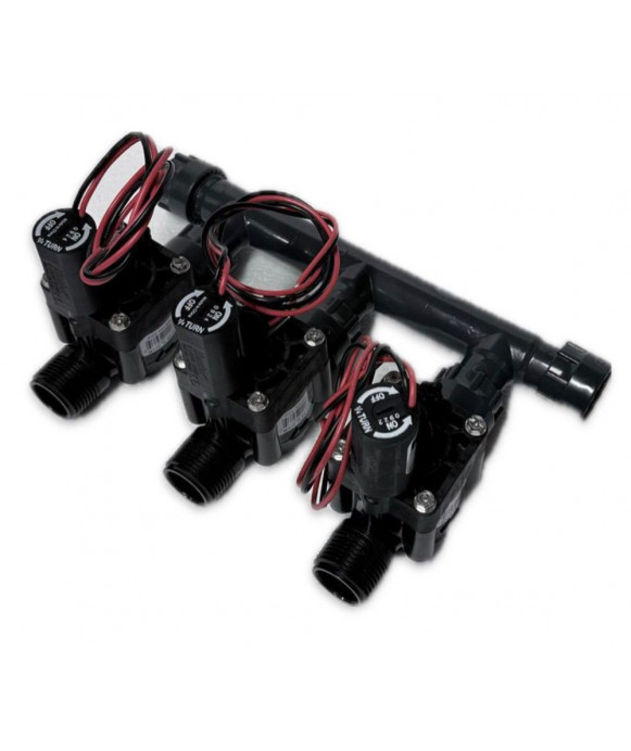 Pre-installed Kit with 3 valves 9V HUNTER