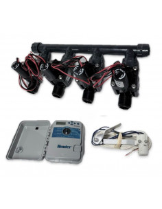 Kit with 4 valves + controller XCH + rain sensor