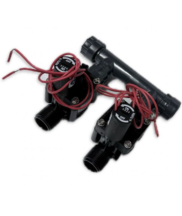 Pre-installed Kit with 2 valves 24V HUNTER