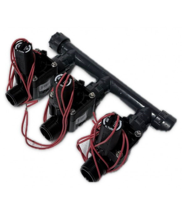 Kit pré-installé avec 3 électrovannes HUNTER 24V