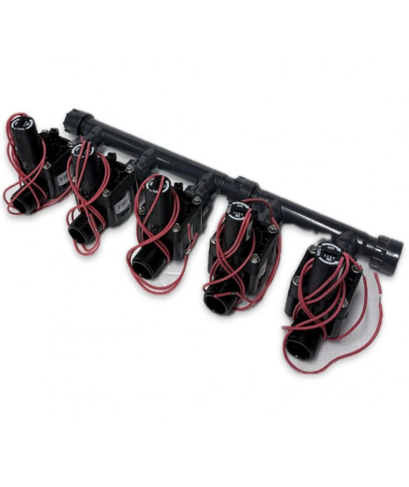 Vorinstalliertes Kit mit 5 Magnetventilen 24V...