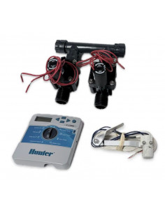 Kit with 2 valves + indoor controller + rain sensor