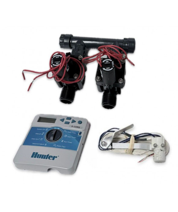 Kit 2 électrovannes + programmateur intérieur +...