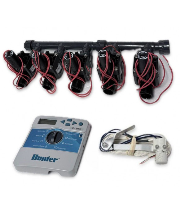 Kit with 5 valves + indoor controller + rain...