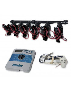Kit with 6 valves + indoor controller + rain sensor
