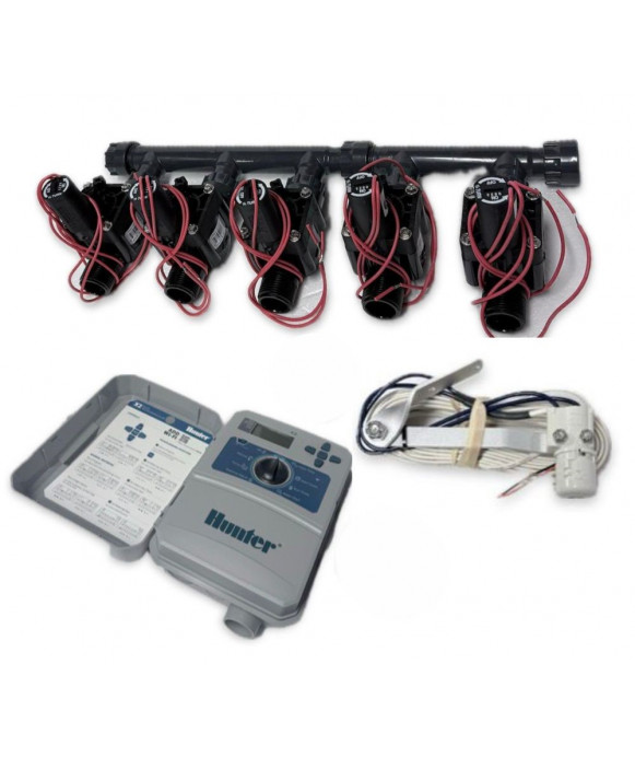 Kit 5 électrovannes + programmateur extérieur +...