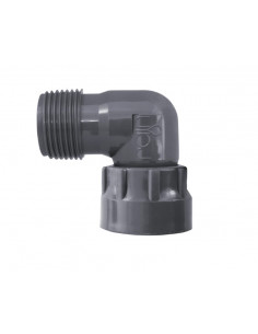 Winkel für Krümmer d.1" MxF mit PVC OR