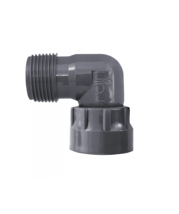 Winkel für Krümmer d.1" MxF mit PVC OR