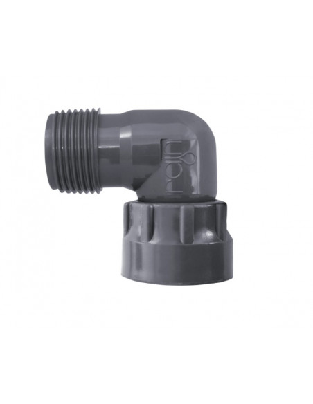 Coude pour collecteur d.1 "MxF avec OU en PVC