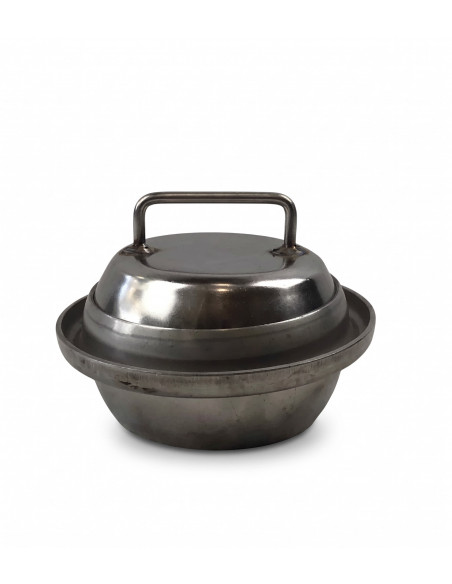 Spherical Male Cap fitting inox with handle and ring - from 80 to 150mm