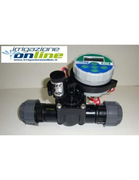 Manifold with 1 way with battery controller HUNTER NODE 100 and valve 9v